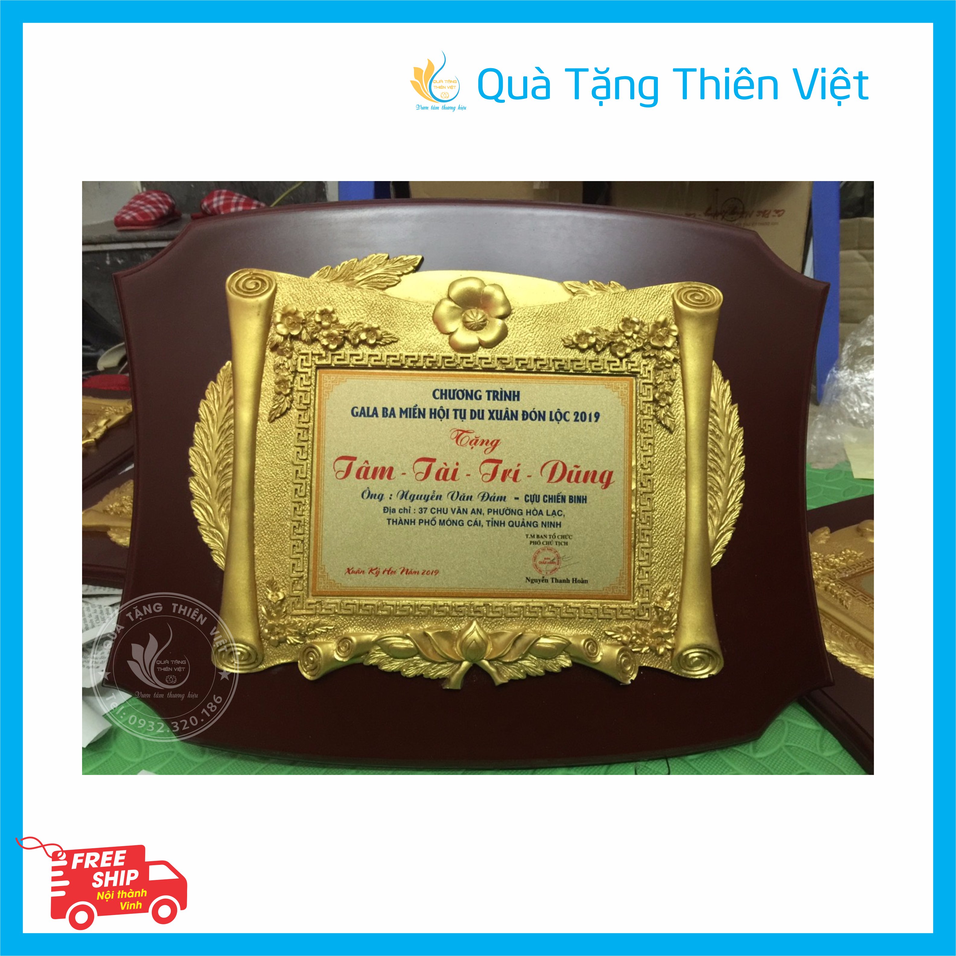 Quà tặng vinh danh tại Hà Tĩnh - sẵn sàng chào đón ngày Doanh nhân Việt Nam