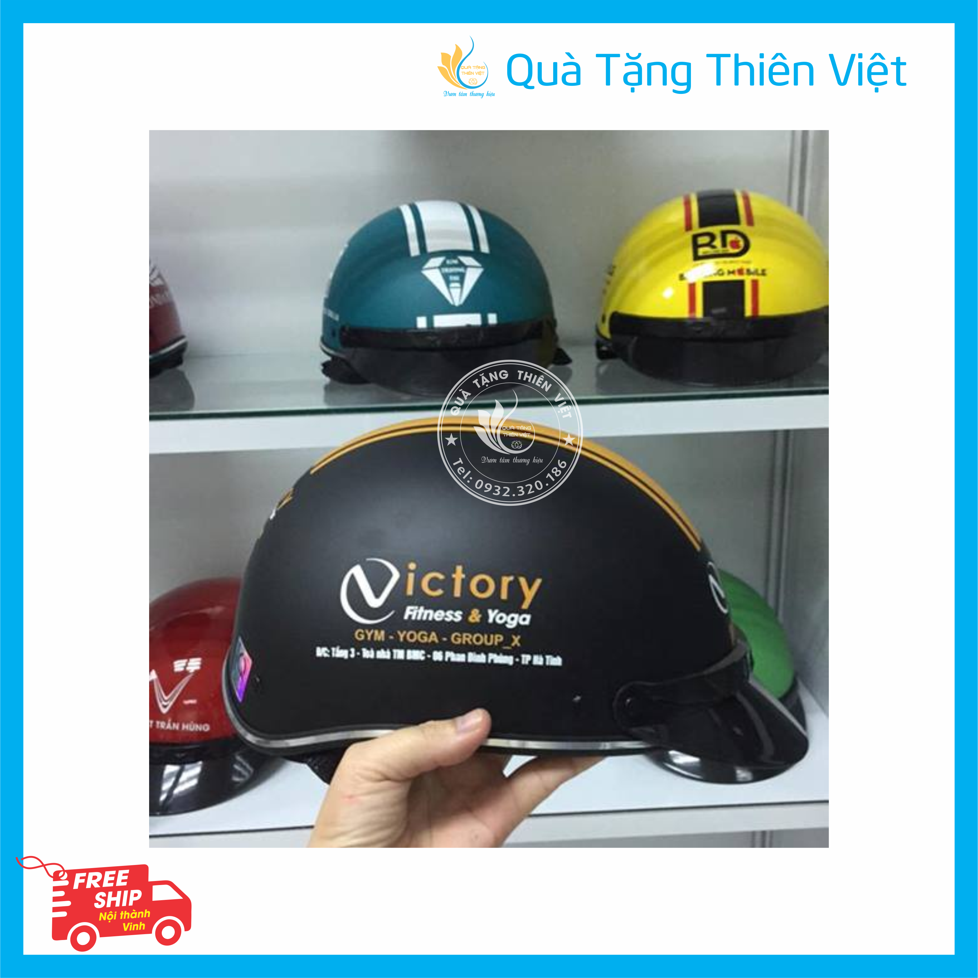 Mũ bảo hiểm in logo tại Hà Tĩnh – Bí kíp làm thương hiệu cho doanh nghiệp.  