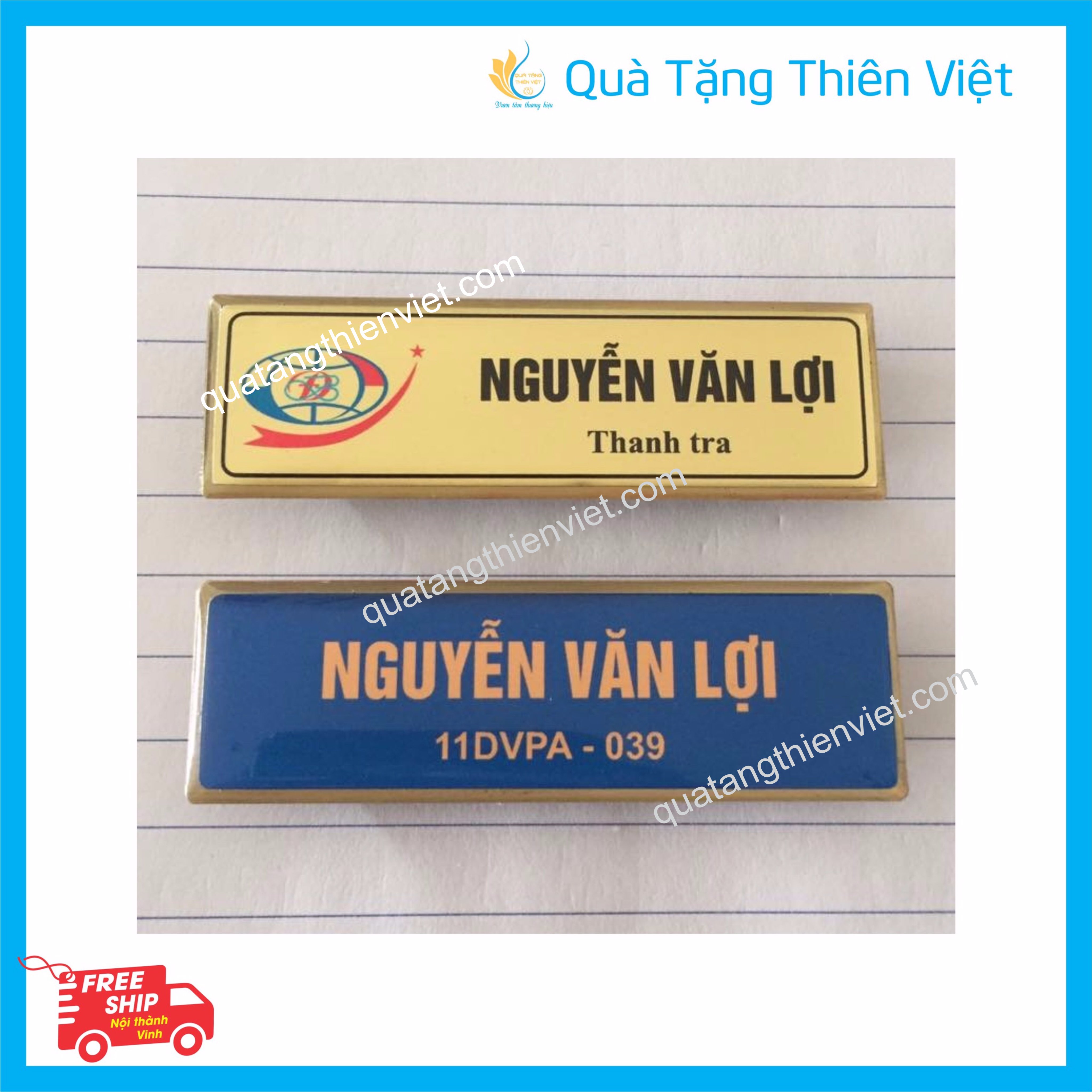 Thẻ tên nhân viên tại Hà Tĩnh - tiên phong tạo dựng văn hóa chuyên nghiệp