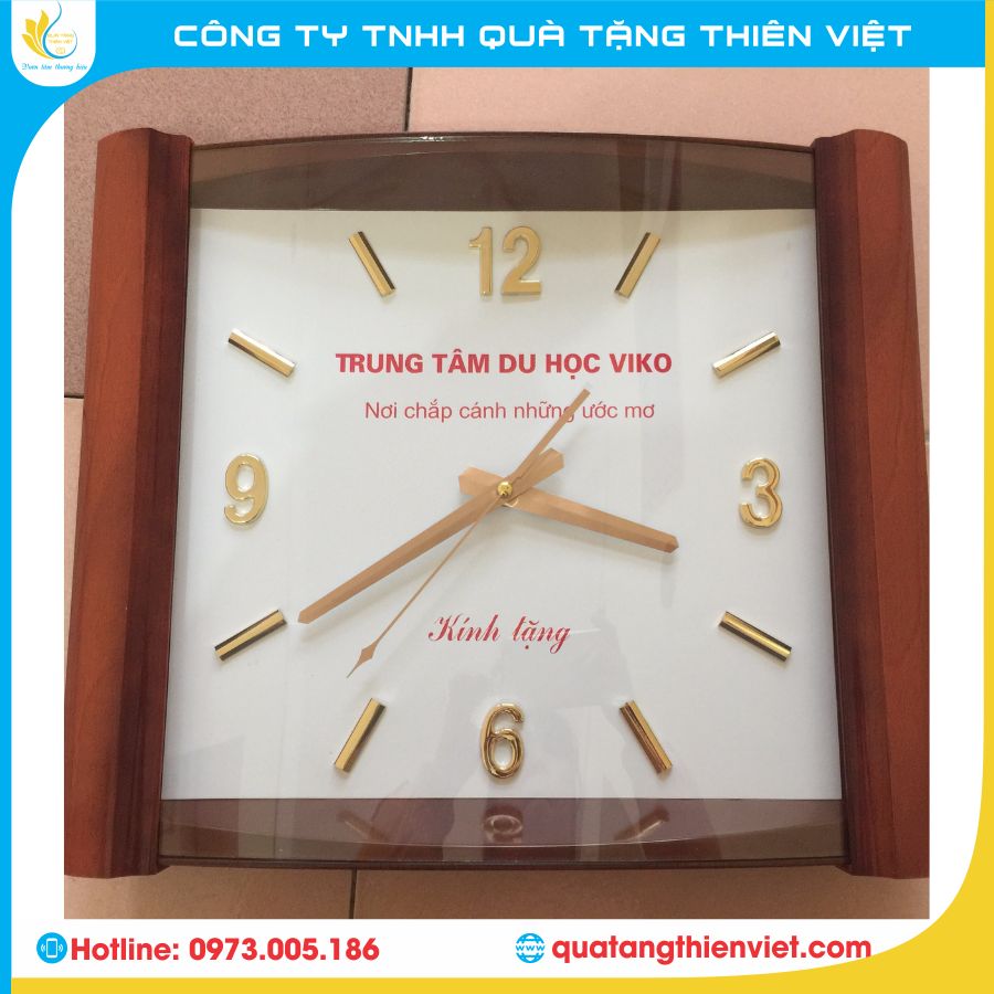 Quy trình đặt đồng hồ treo tường in logo giá rẻ tại Hà Nội