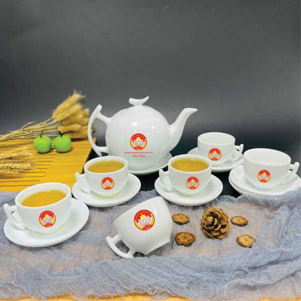 Ấm chén in logo