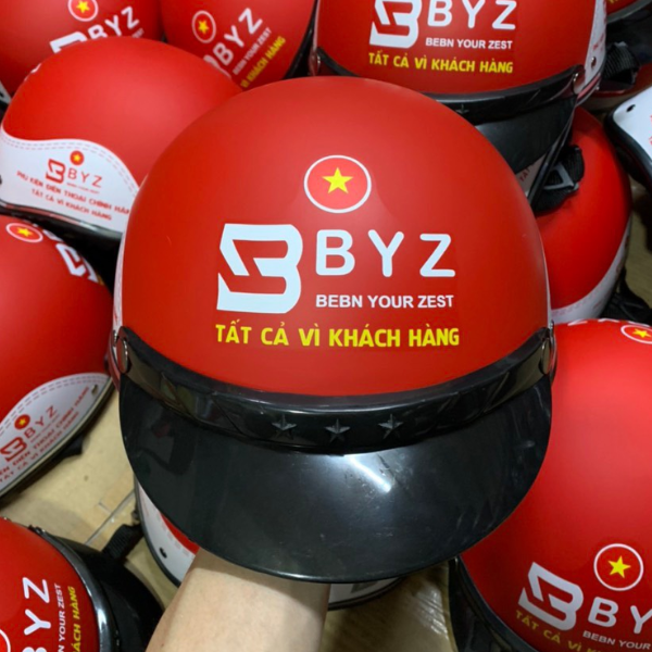 Mũ bảo hiểm in logo