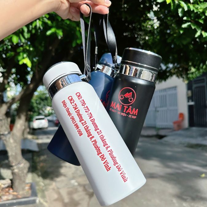 Kinh nghiệm chọn bình giữ nhiệt in logo đẹp và bền