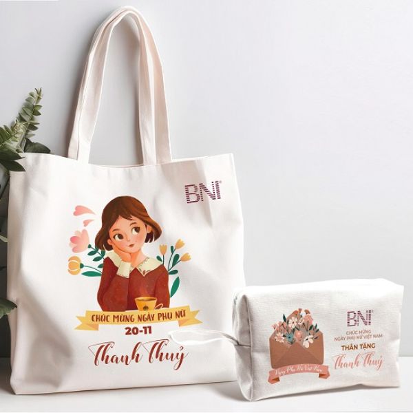 Lợi ích khi in logo lên túi canvas làm quà tặng