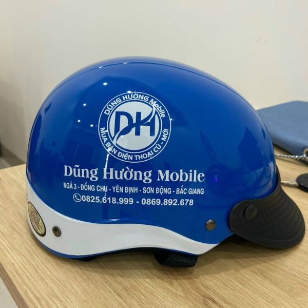 Nón bảo hiểm in logo