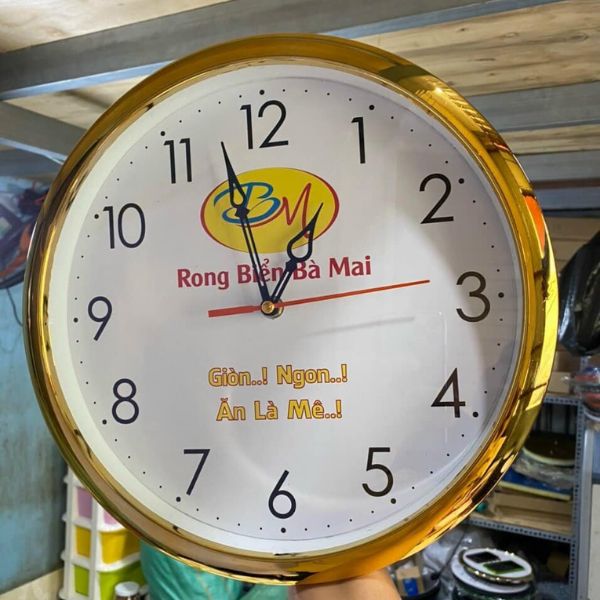 Đồng hồ treo tường in logo