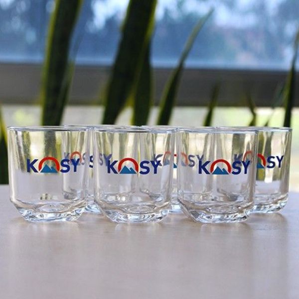 Bộ cốc thủy tinh in logo