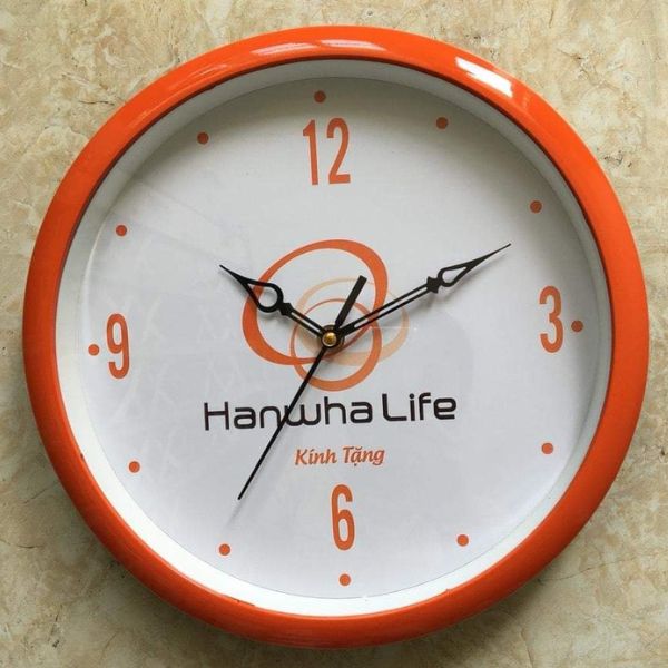 Đồng hồ treo tường in logo