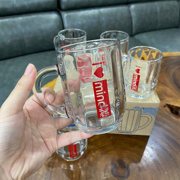 Bộ ly thủy tinh hộp quà + Khăn giấy cao cấp in logo