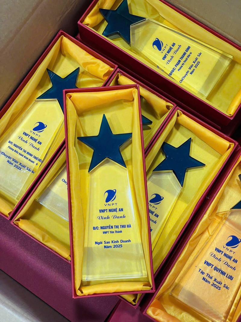 Cúp pha lê vinh danh là gì