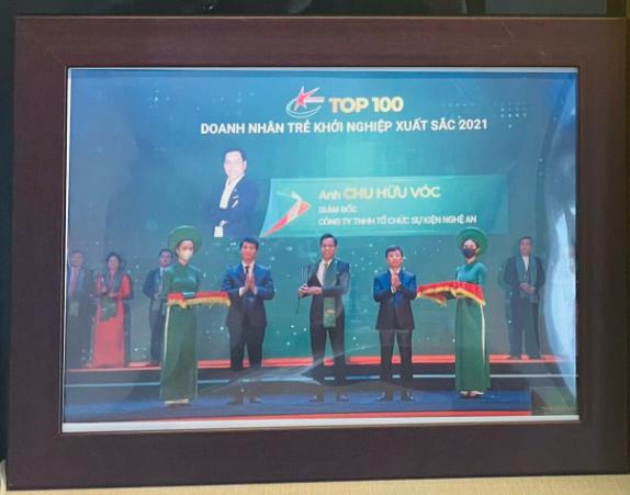 Top 100 Doanh nhân trẻ khởi nghiệp xuất sắc 2021