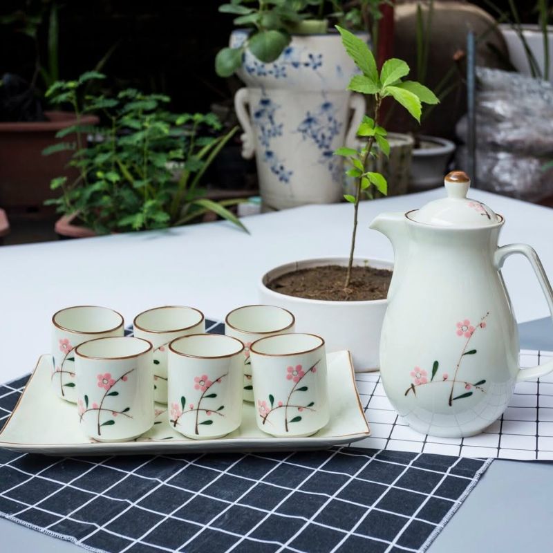 Ấm Chén Bát Tràng In Logo Theo Yêu Cầu - Quà Tặng Thiên Việt Ấm chén Bát Tràng in logo có những kiểu dáng nào