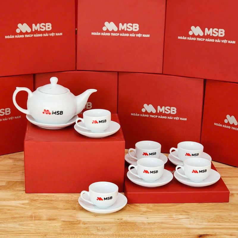 Ấm Chén In Logo Theo Yêu Cầu, Thiết Kế Riêng Cho Doanh Nghiệp - Quà Tặng Thiên Việt 5 ý tưởng giúp bộ ấm chén mang dấu ấn thương hiệu