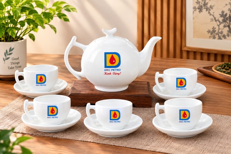 Xưởng ấm chén in logo là gì